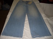 WOMENS NO BOUNDARIES BAGGY WIDE LEG STRETCH JEANS SIZE XS 0-2 BACK ELASTIC NWT