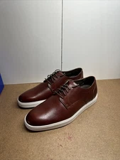Johnston And Murphy Brody Plain Toe Brown Leather Sneakers Men’s Sz 8.5