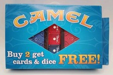 Camel brand no cigarettes Promotional CARDS DICE SET - Sealed In Box