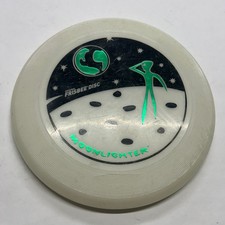 Wham-O Moonlighter Frisbee Disc Glow in Dark Vintage 90s Toy Flying Saucer UFO