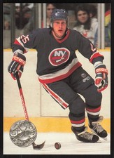 David Volek, 1991-92 Pro Set Platinum, #75, New York Islanders,