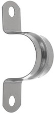 Pack of 10 - 25mm Stainless Steel Saddle Hose Clips for Secure Pipe Installation
