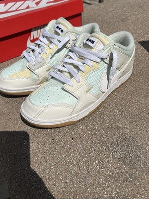 Nike Dunk Low Scrap Men's Size 10.5 Sail White Sea Glass Shoes DB0500-100