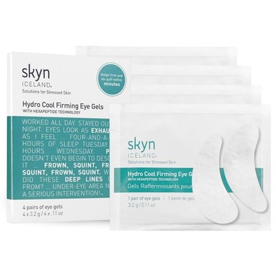 skyn ICELAND Hydro Cool Firming Under Eye Patches. Gel 4 pairs, Cranberry