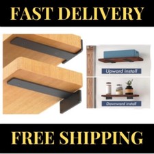 NEW 6 Pack Floating Shelf Brackets,14 inch Heavy Duty Industrial Shelf Bracket