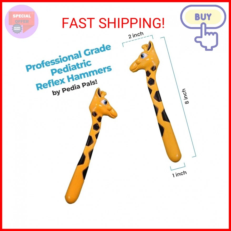 Martelo reflexo girafa Pedia Pals para crianças – Martelo de percussão pediátrico com uso - Imagem 2 de 2