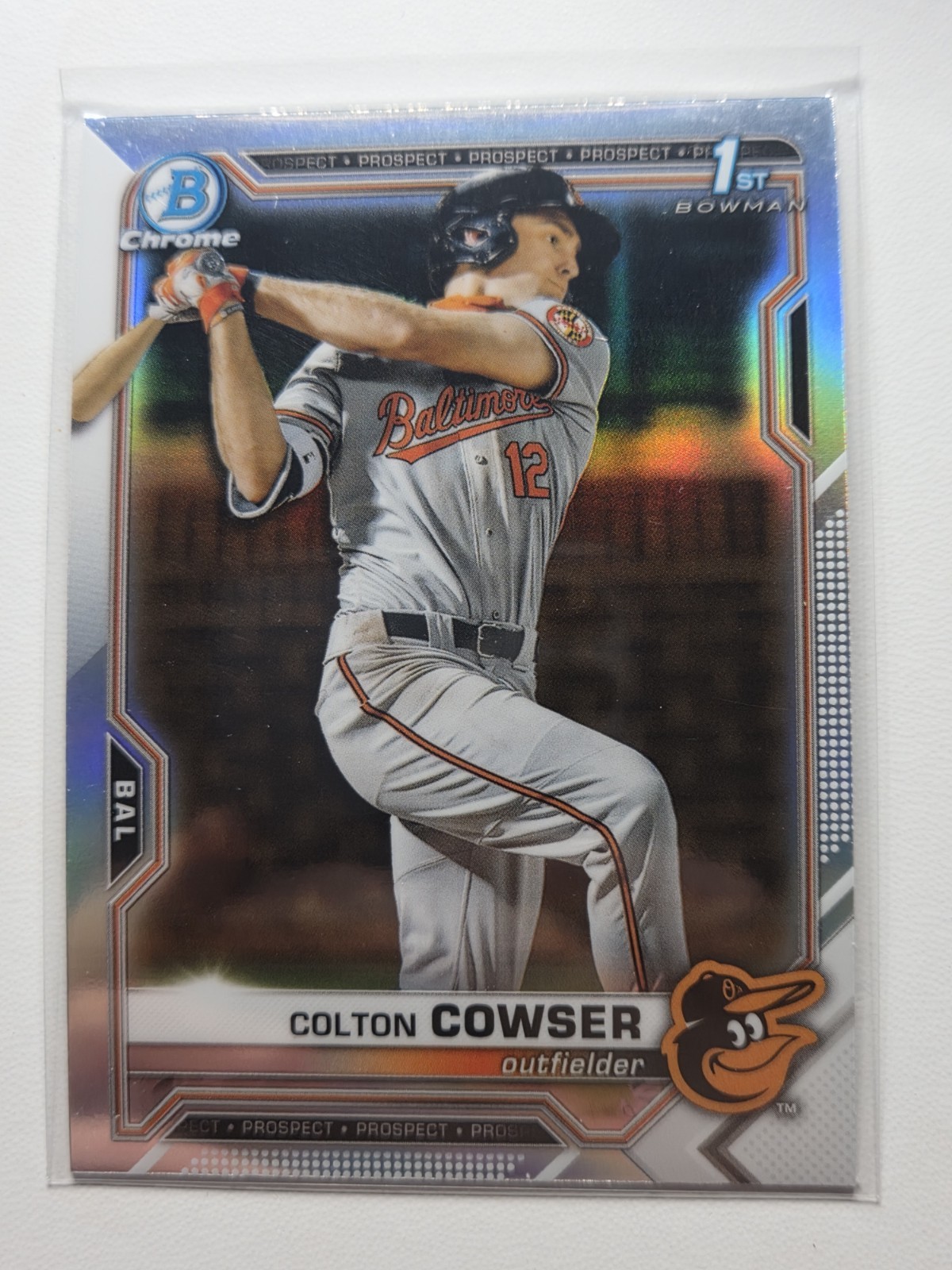 2021 Bowman Chrome 1st Refractor Colton Cowser BDC 166 Orioles