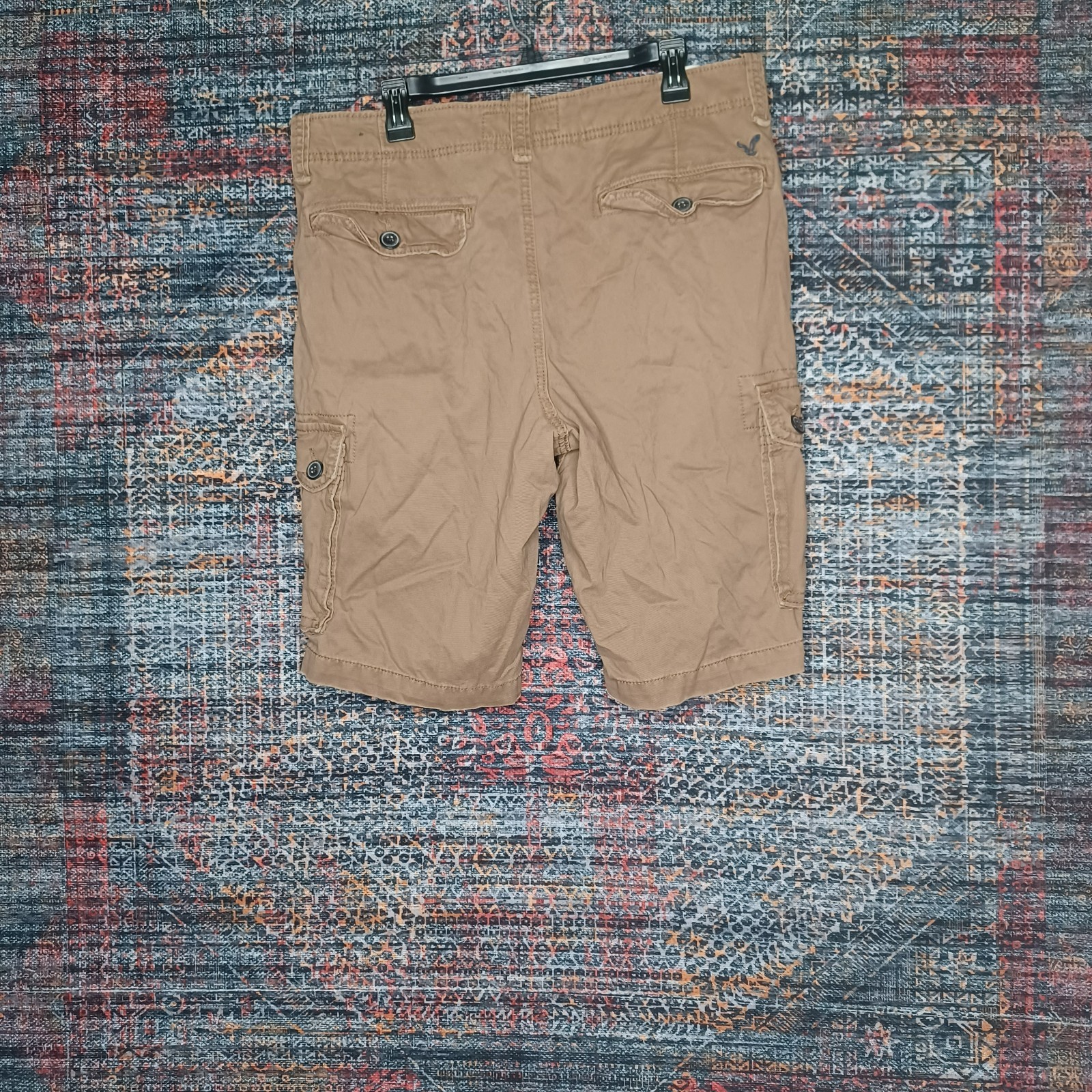 American Eagle mens solid brown classic cargo sho… - image 2