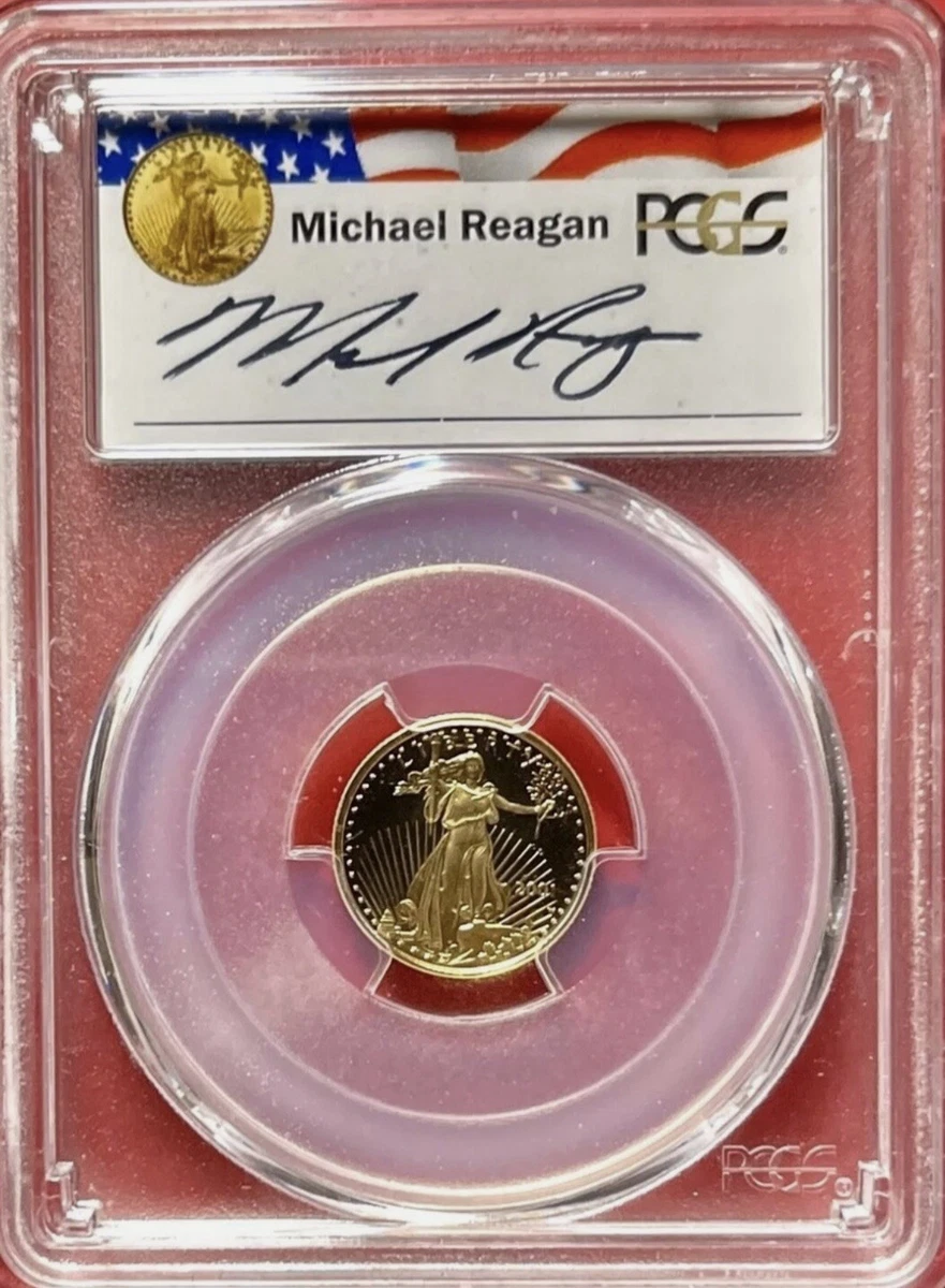 銀貨 米国 アメリカンイーグル 2001年 ゴールドカメオ 超美品・付属