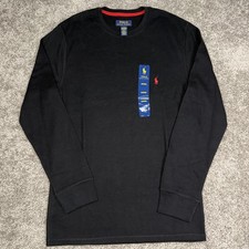 Polo Ralph Lauren Shirt Mens M Black Long Sleeve Sleepwear Pajama Top Crewneck