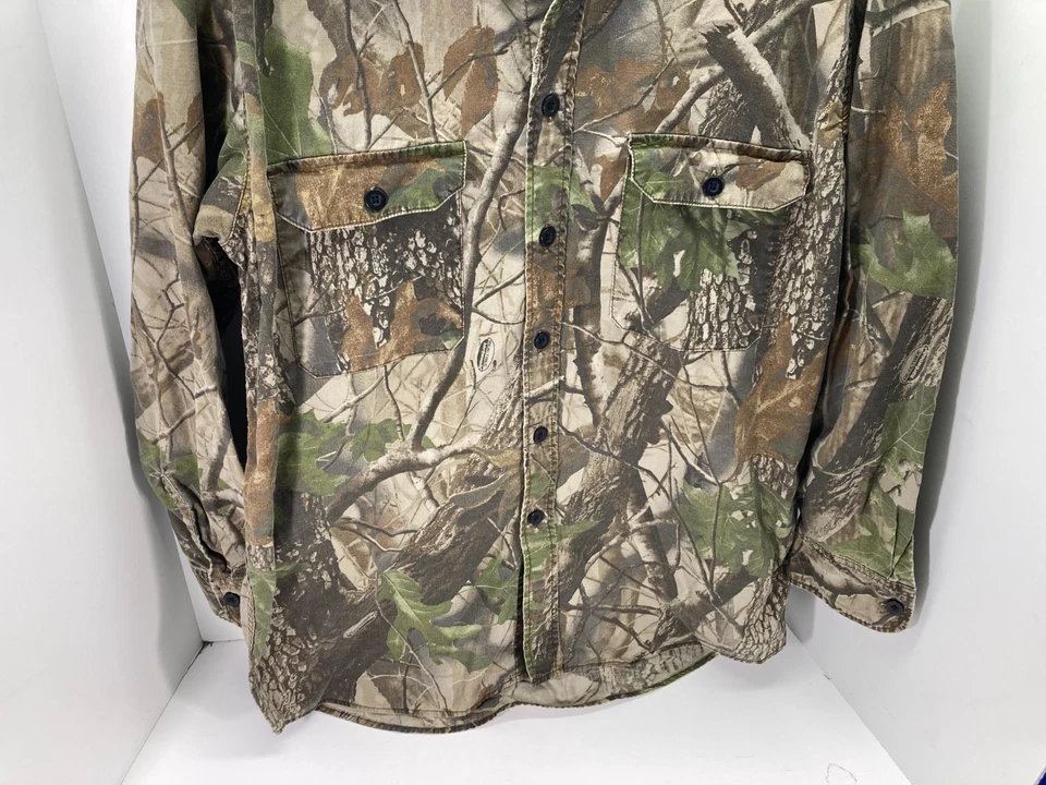 Red Head Real Tree Hunting Shirt Mens M Multicolor Camouflage Pockets Outdoor - Image 3 of 4