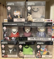 Nightmare before Christmas 6pc Set - Handmade By Robots w/Protectors