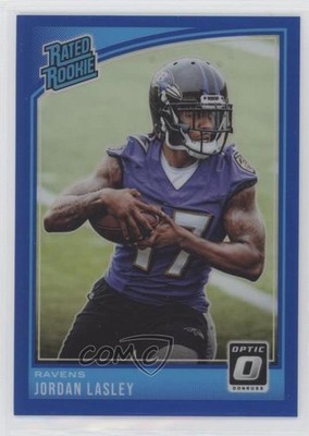 2018 Donruss Optic Rated Blue Prizm /149 Jordan Lasley #199 Rookie RC 03wd