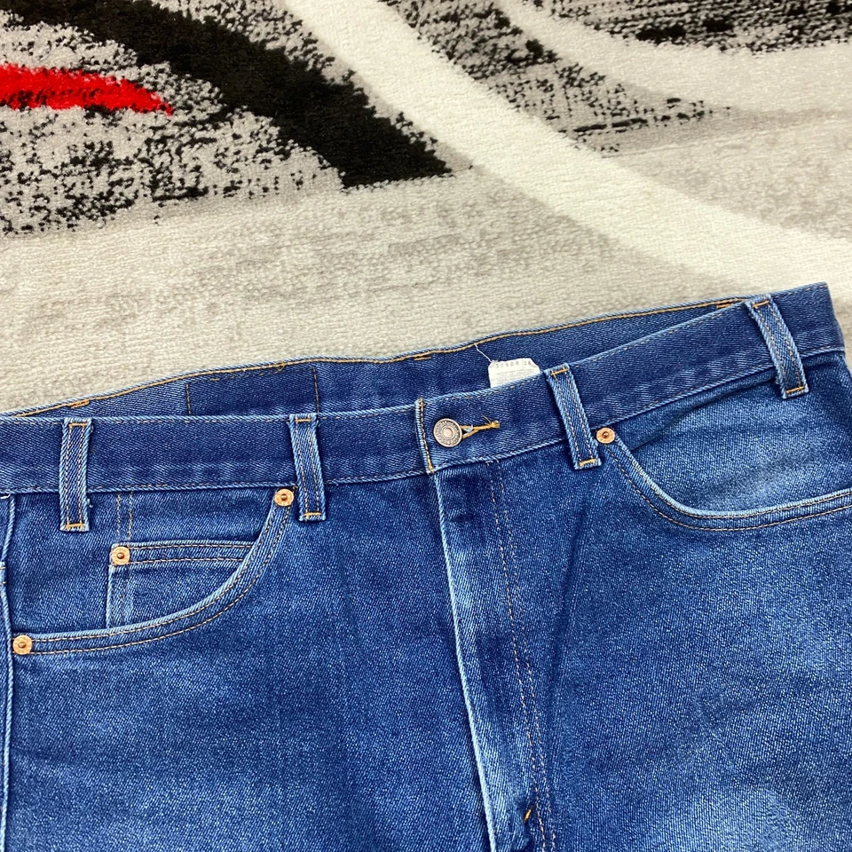 VTG Levis 517 Pants 38 Blue Jeans Whiskers Bell Bottom Tab Patina 38x32 70s 80s - Image 4 of 4