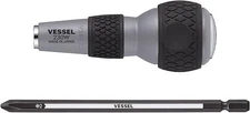 VESSEL Ball Grip (Bit-replaceable Tang-Thru Screwdriver) [No.230W-2] (Ph No.2)