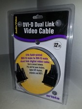 NEW Arista 24 Pin Gold Plated DVI-D to DVI-D Cable Dual Link Male Video Cable Q9