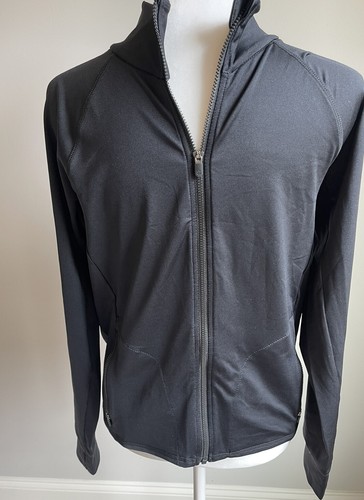 Zella Full Zip Jacket Girls Black  Long Sleeve Athletic Running Size XS - Picture 2 of 4