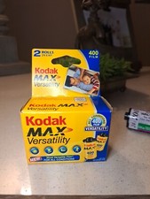 Kodak Max Versatility 400 Film 2 x Rolls 24 Exposures EXPIRED 02/2008 SEALED