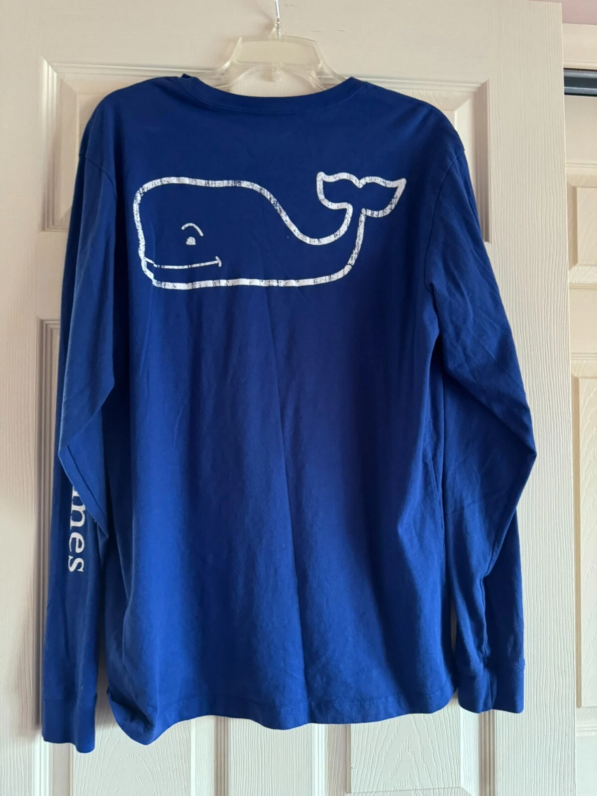Vineyard Vines Shirt Mens M Royal Blue Long Sleeve Graphic Tee