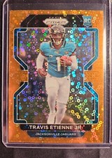 2021 Panini Prizm #344 Travis Etienne Jr Orange Disco Prizm RC