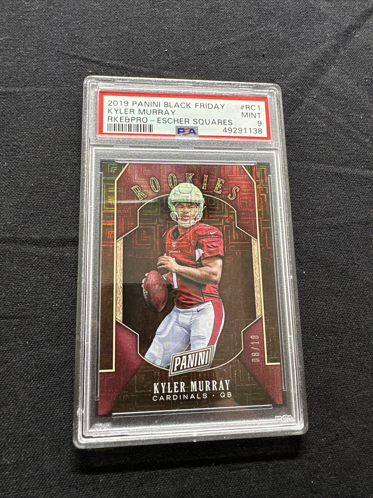 Kyler Murray Panini Black Friday Rookies & Prospects #RC1 Escher Squares