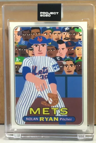 TOPPS PROJECT 2020 #397 NOLAN RYAN by KEITH SHORE Print Run 4187