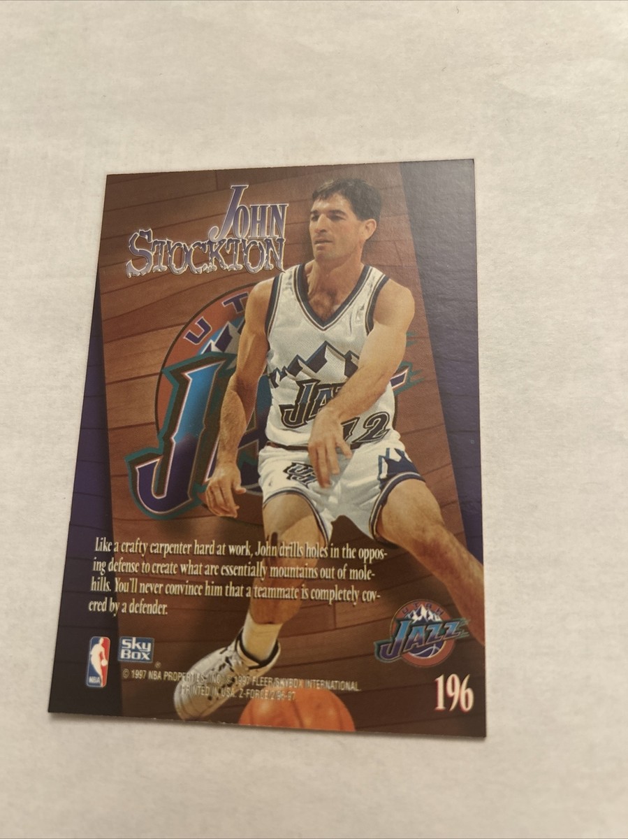 1996-97 Skybox Z Force - #196 John Stockton | eBay