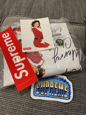 NEW Supreme Mariah Carey Tee T-Shirt Size Medium White FW20 Merry