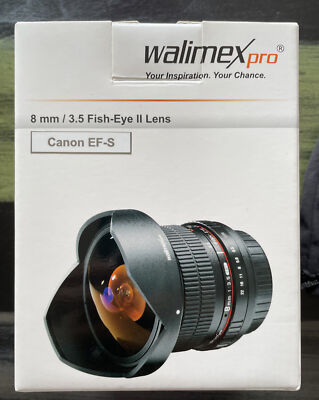 Walimex Pro 8 mm F/3.5 APS-C Objektiv (Canon EF-S)