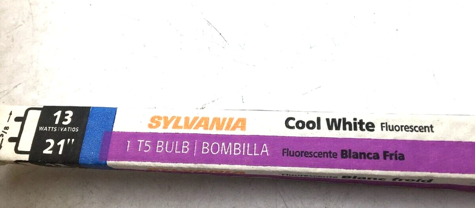 Sylvania Lot of 18 Cool White Fluorescent T5 Bulb 13W, 21" F13T5 NIB - Image 2 of 4