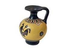 VINTAGE ANCIENT GREEK POTTERY MADE IN GREECE SIGNED BY D VASSILOPOULOS. 4.5" ART