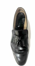 VALENTINO GARAVANI 44 Black Tassel Loafers US11 Made Italy UK10 Handmade *EUC*!