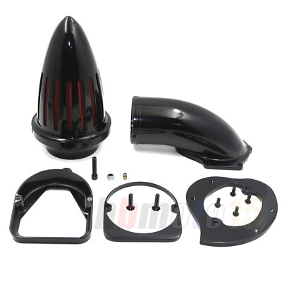 Air Cleaner Intake Kit Bullet For Honda Shadow Spirit Ace 750 98-13 Gloss Black 