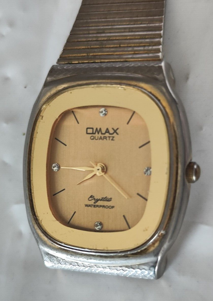 Omax Quartz Omax Uhr Herren OMAX Watch Mens Silver Tone Stainless