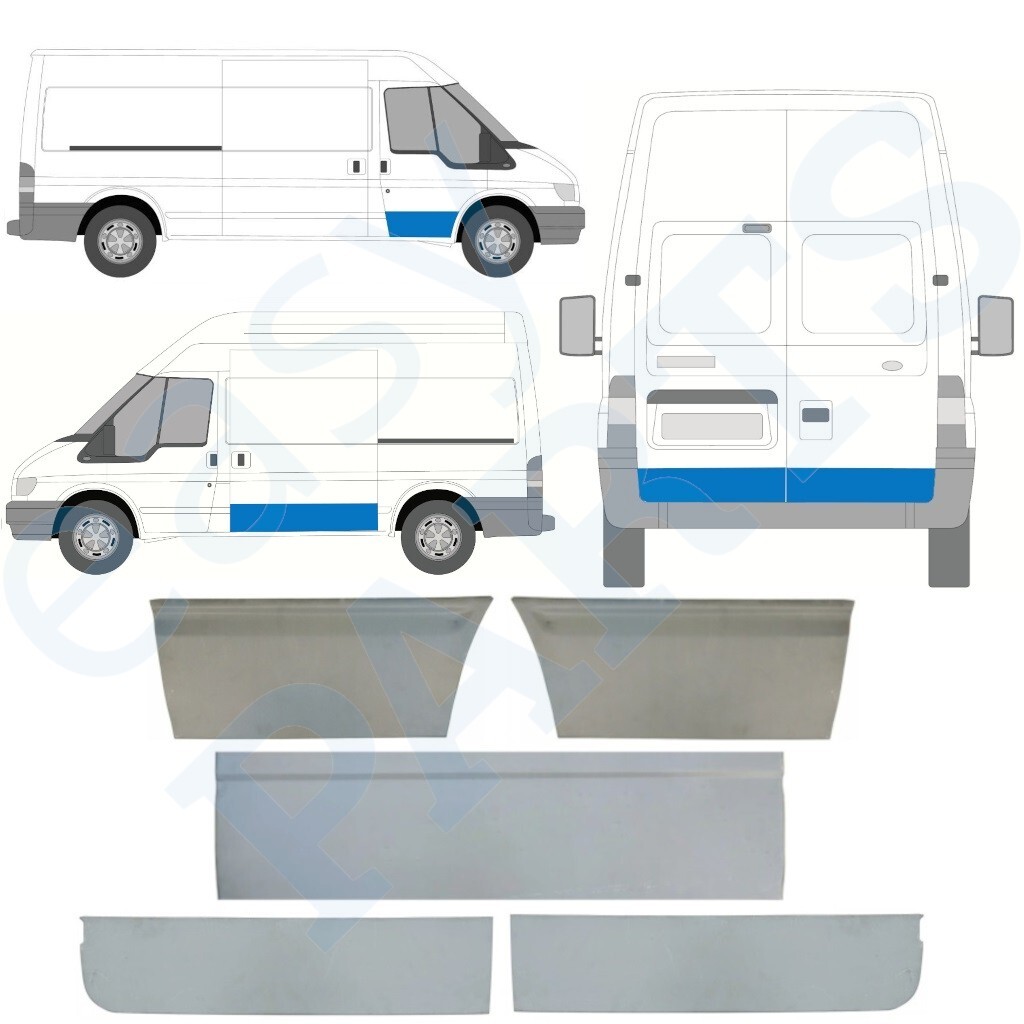 FORD TRANSIT 2000-2013 MWB / LWB ALL DOOR OUTER REPAIR PANELS / SET