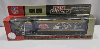 LIMITED EDITION TEAM COLLECTIBLE NFL - SEMI TRUCK DIECAST- BALTIMORE RAVENS - 