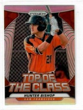 HUNTER BISHOP 2020 Panini Prizm Baseball SILVER TOP OF THE CLASS SAN FRAN GIANTS