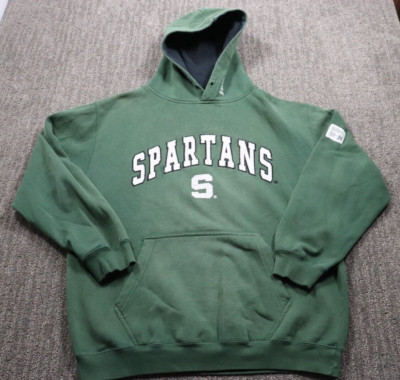 Y2K Spartans Sports Heavyweight Hoodie Sweatshirt Men's Large Skater Grunge