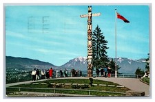 Vancouver, B.C., Canada Prospect Point Stanley Park Totem Postcard Posted 1965