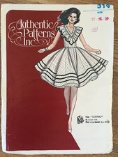 Authentic Patterns Western 319 Rodeo Square Dancing Kleid Schnittmuster Größe 12