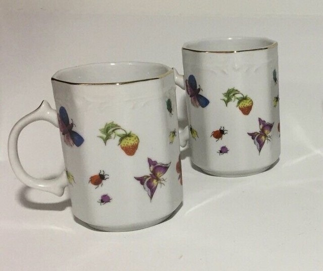 Vtg 7 Pc Set The House of Ardalt Lenwile Artwork Korea Butterflies
