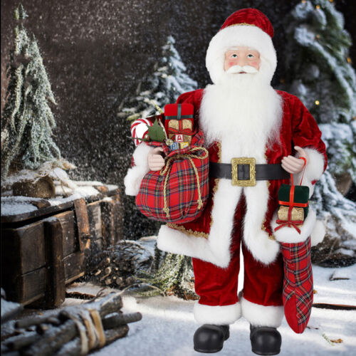 XXL Weihnachtsmann Santa Claus Nikolaus Deko Weihnachtsfigur Weihnachtsdeko - Bild 1 von 20