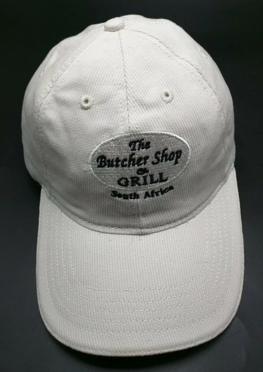THE BUTCHER SHOP & GRILL (SOUTH AFRICA) white adjustable cap / hat 