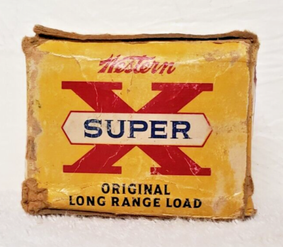 RARE Vintage Western Super X 410 Gauge 7-1/2 Shot Empty Ammo Box