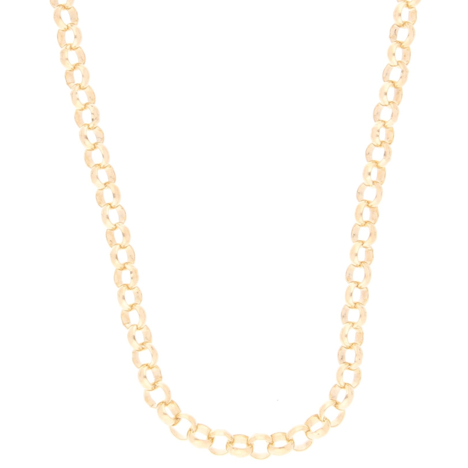 9Carat Yellow Gold 22"" Belcher Chain/ Necklace (3.5mm Wide)
