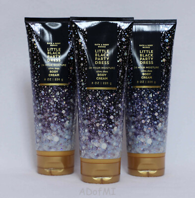 Bath & Body Works Little Black Party Dress Ultra Shea Body Cream Set of 3