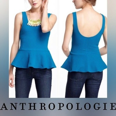 ganni peplum top
