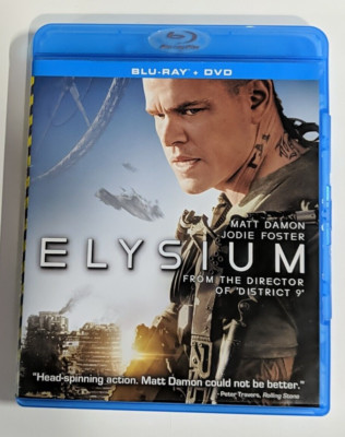 Elysium (Blu-ray, 2013) Preowned