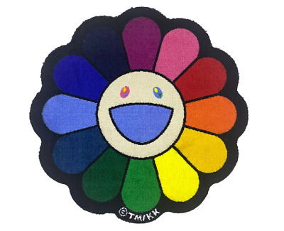 Takashi Murakami Die Cut Rainbow Flower Floor Mat Rare 村上隆 Kaikai kiki 2021  | eBay