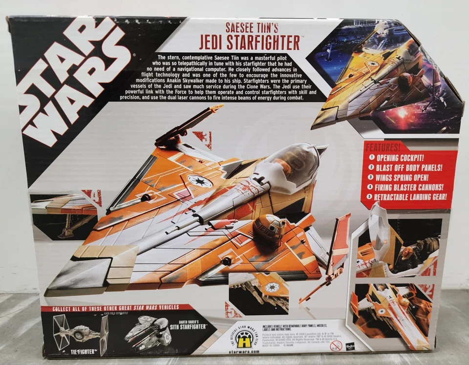 Star Wars 30 Aniversario Saesee Tiin's Jedi Starfighter Hasbro 2006 Nuevo Precintado Foto 2 de 4
